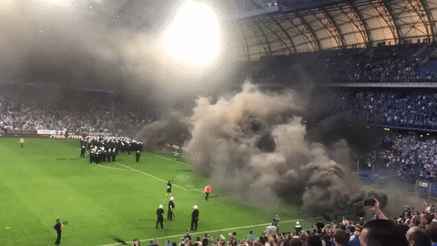 Zadyma na meczu Lech-Legia. Petru: "Reakcja policji stanowczo zbyt późna!"