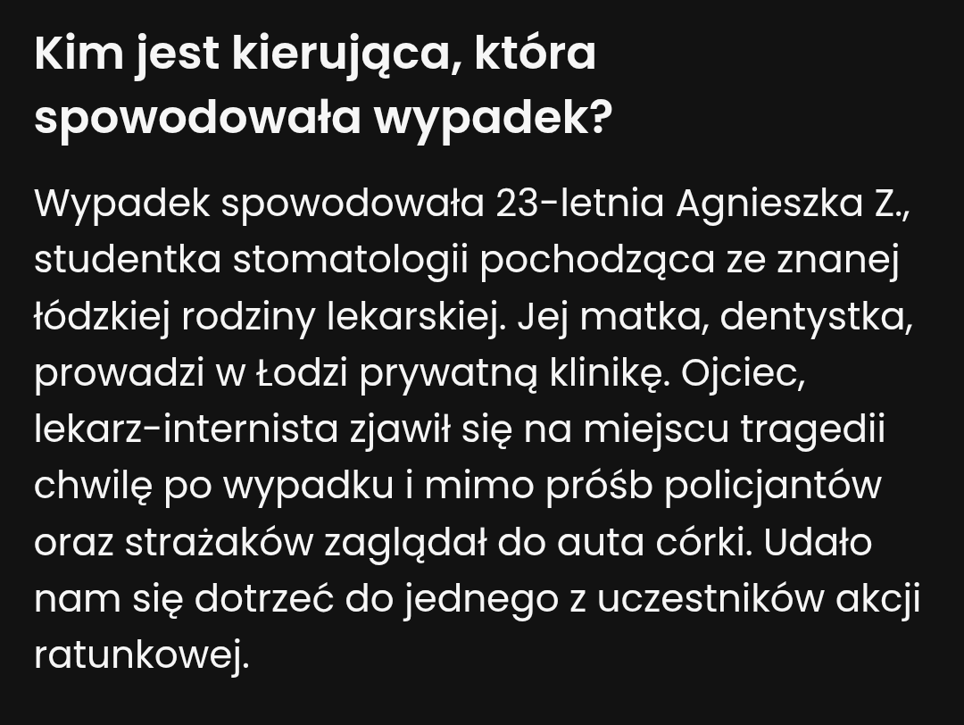 Kraków: po tragicznym wypadku okazało się, że mieszkańcy od lat alarmowali władze o regularnym przekraczaniu prędkości w tych okolicach