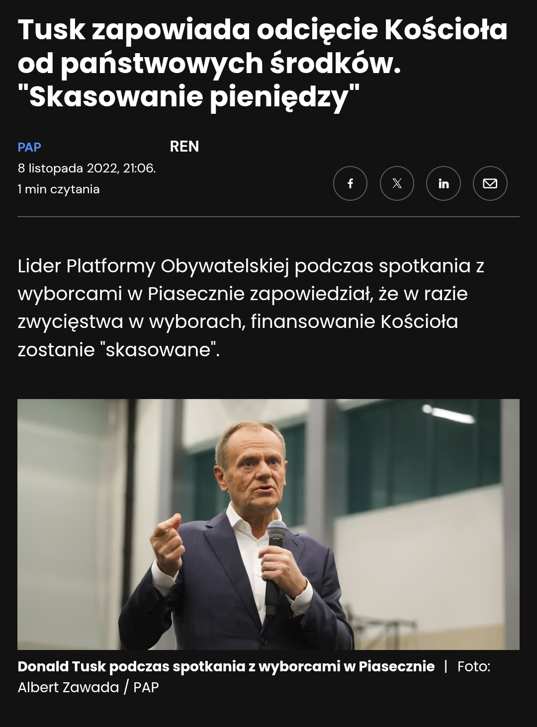 Fundusz Kościelny wbrew obietnicom wyborczym nie został zlikwidowany, za to będzie rekordowo wysoki